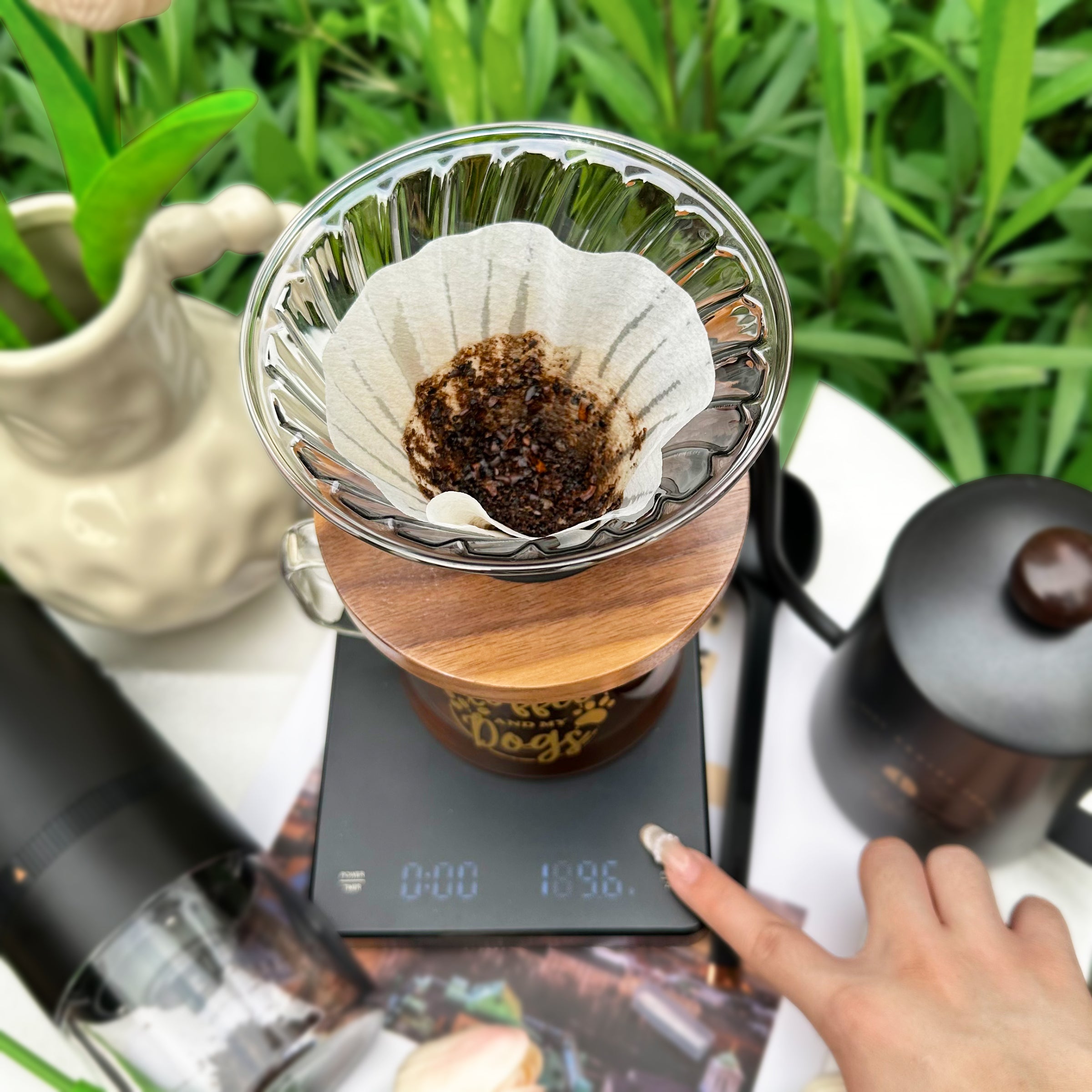 Hand brewed coffee pot gift box set | text engraving gift birthday gift coffee set for customers niche high-end gift