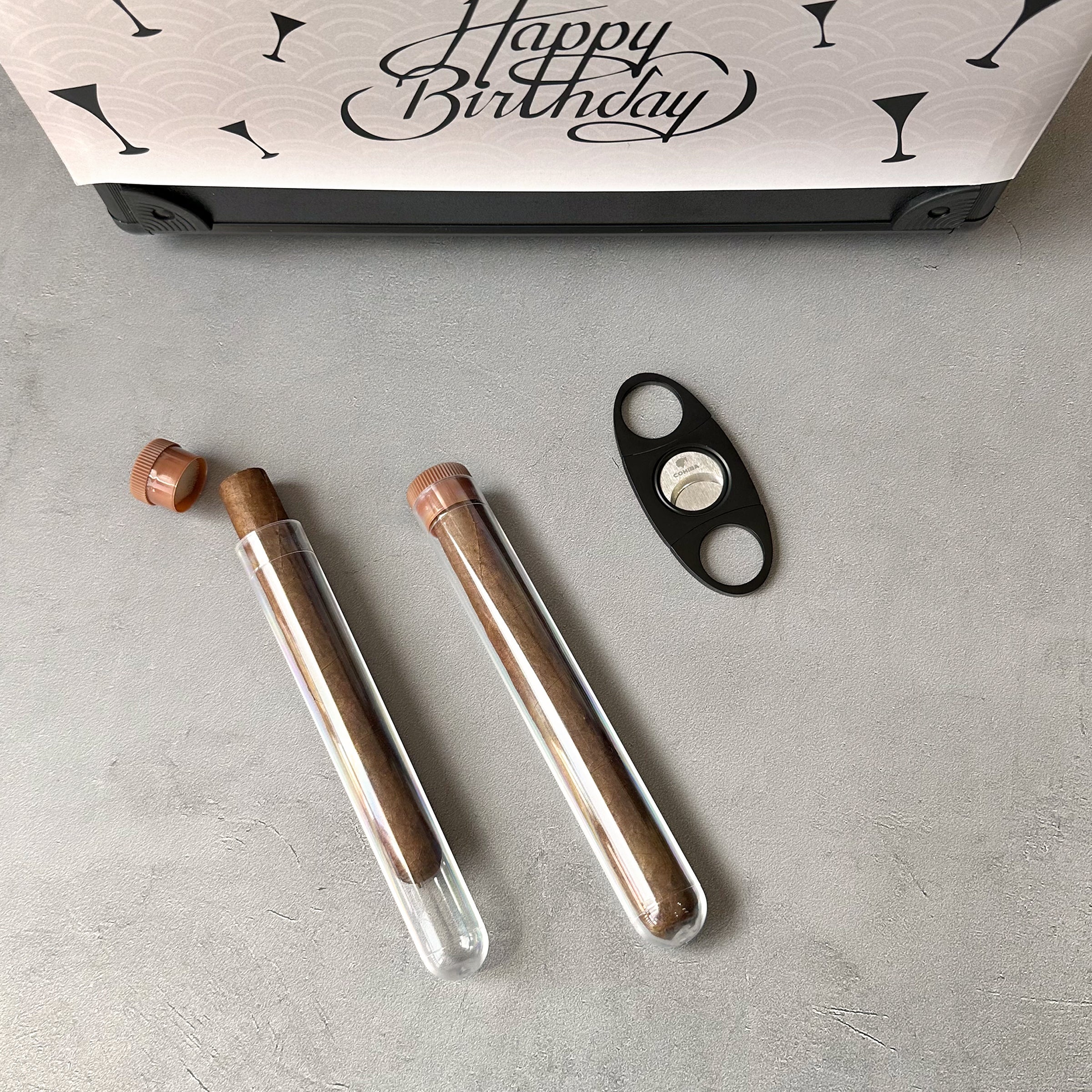 [Customized business gift box] Customized whiskey glass with text, matching hand luggage set, high-end cigar business gift box, ice tart set, company gift to client, congratulatory gift, creative gift box