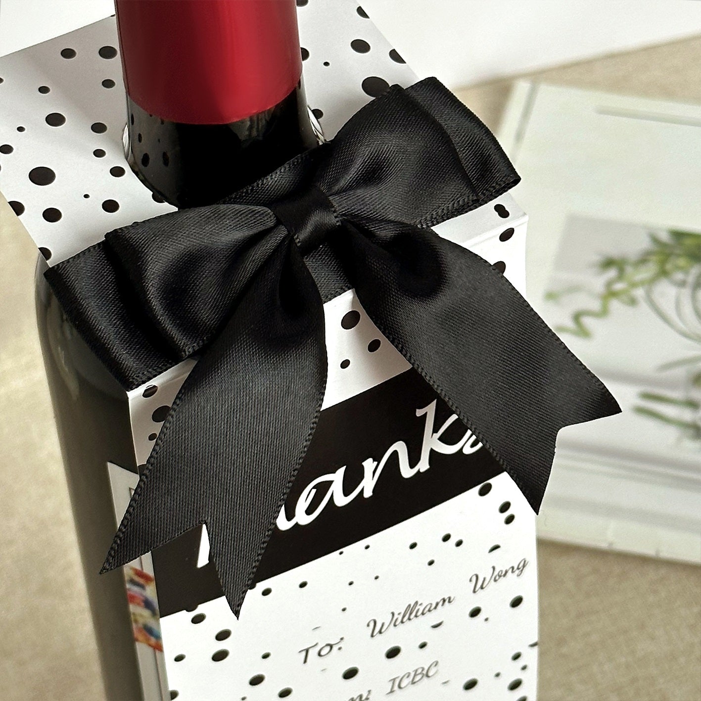 Enterprise customized wine, batch logo wine label listing order, St Louie red wine business gift, minimum order of 1 piece, creative publicity and congratulatory wine gift DY04-266