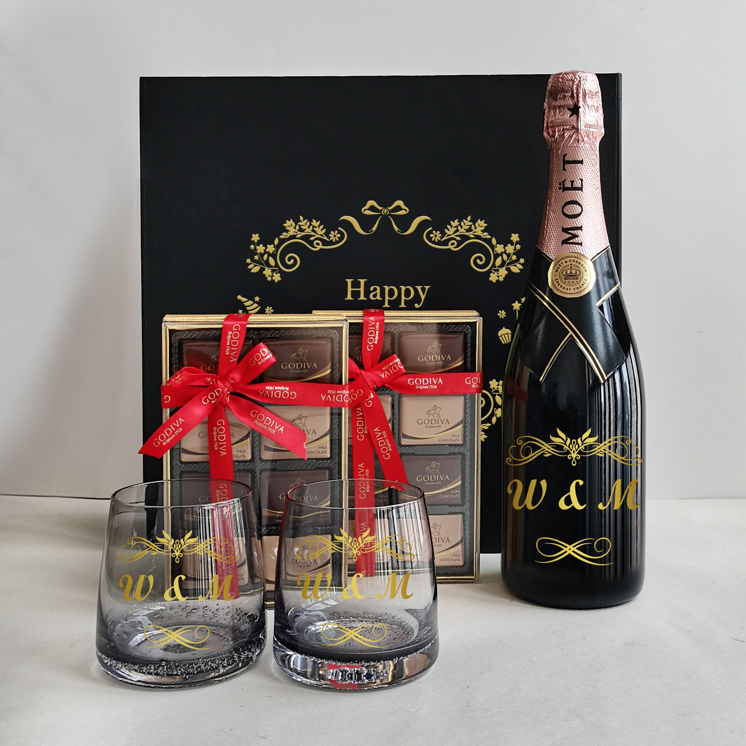 Wedding gifts Souvenirs|Moët & Chandon Rose Impérial Gift Set