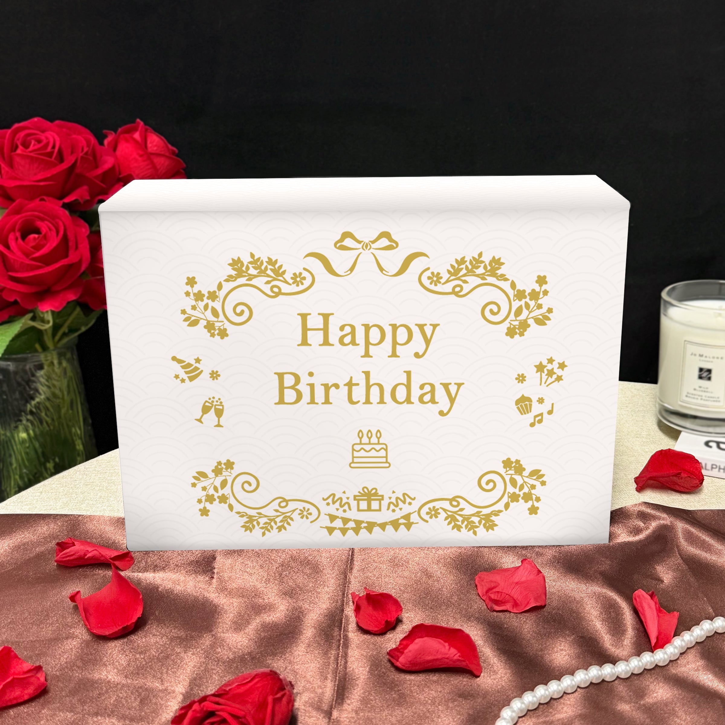 Custom Engraved Blessings & Portrait Artwork Personalized Gift for Birthdays, Celebrations & Special Occasions Engraved Wine Glass Gift Box – A Unique & Romantic Present Creative Gift for Boyfriend, Friends, or Loved OnesDY01-415