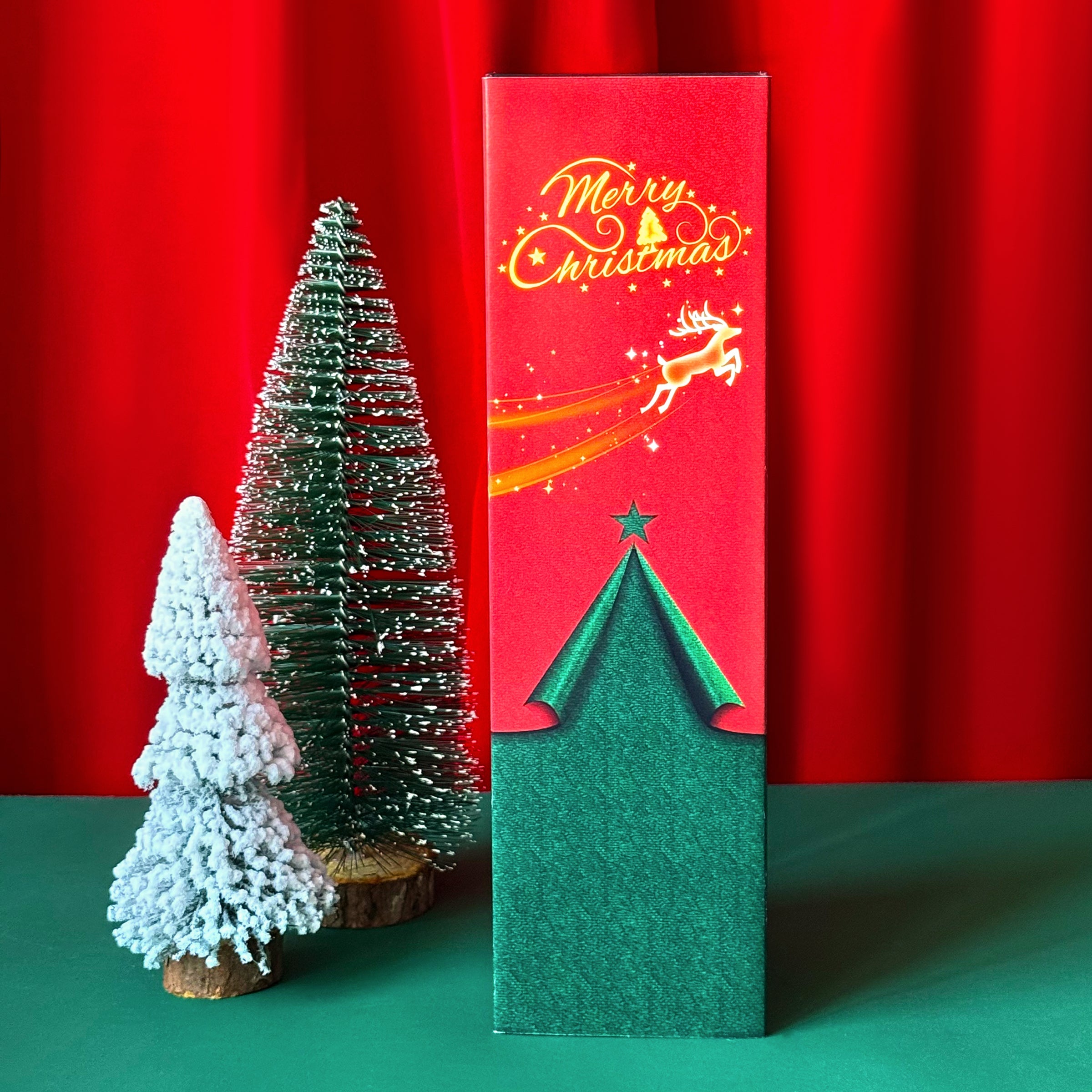 Christmas Gift | Mini Red Wine (In-Stock Engraved Gift) for Colleagues and Friends | Christmas Atmosphere Gift Box | Couple's Gift for Girlfriend or Boyfriend | Christmas Exchange Gift