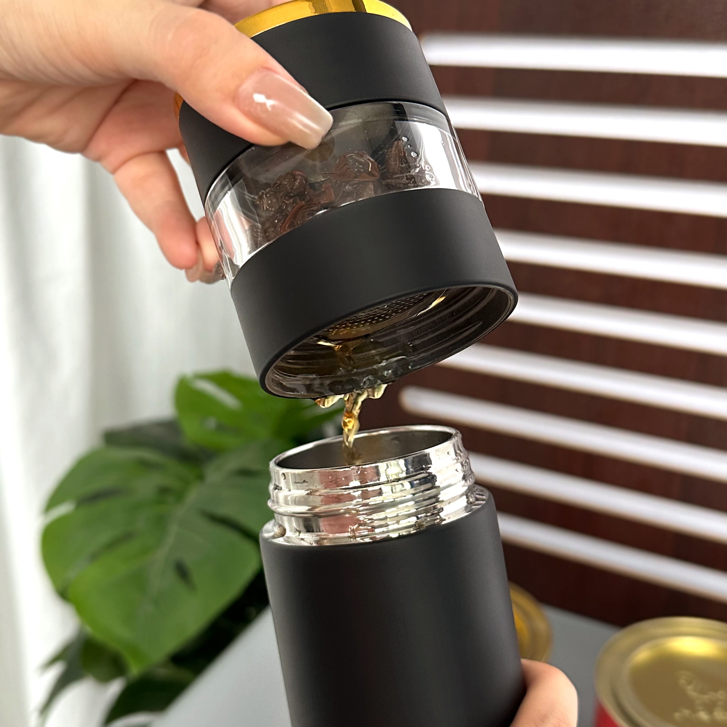Father's Day Gift Box | Smart Tea and Water Separating Thermos Cup, Tea Gift Box, Business Gift, Promotion Gift, Gift for Dad, Creative Customized Gift Box