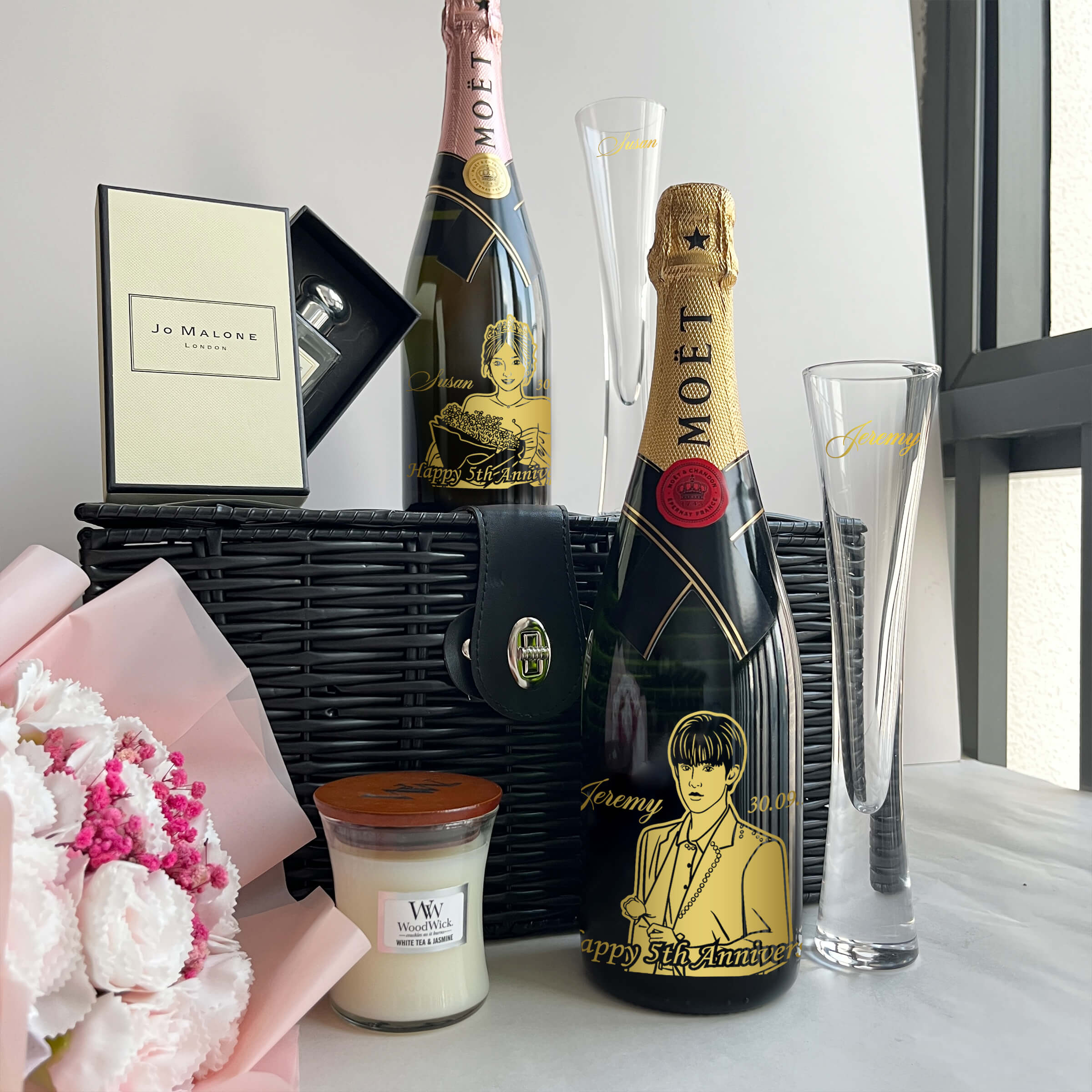 Gift Sets|Fragrance Set Gift (Portrait Carving Gift), Customized Gift, Gift for Girlfriend, Commemorative Gift, Couple Gift