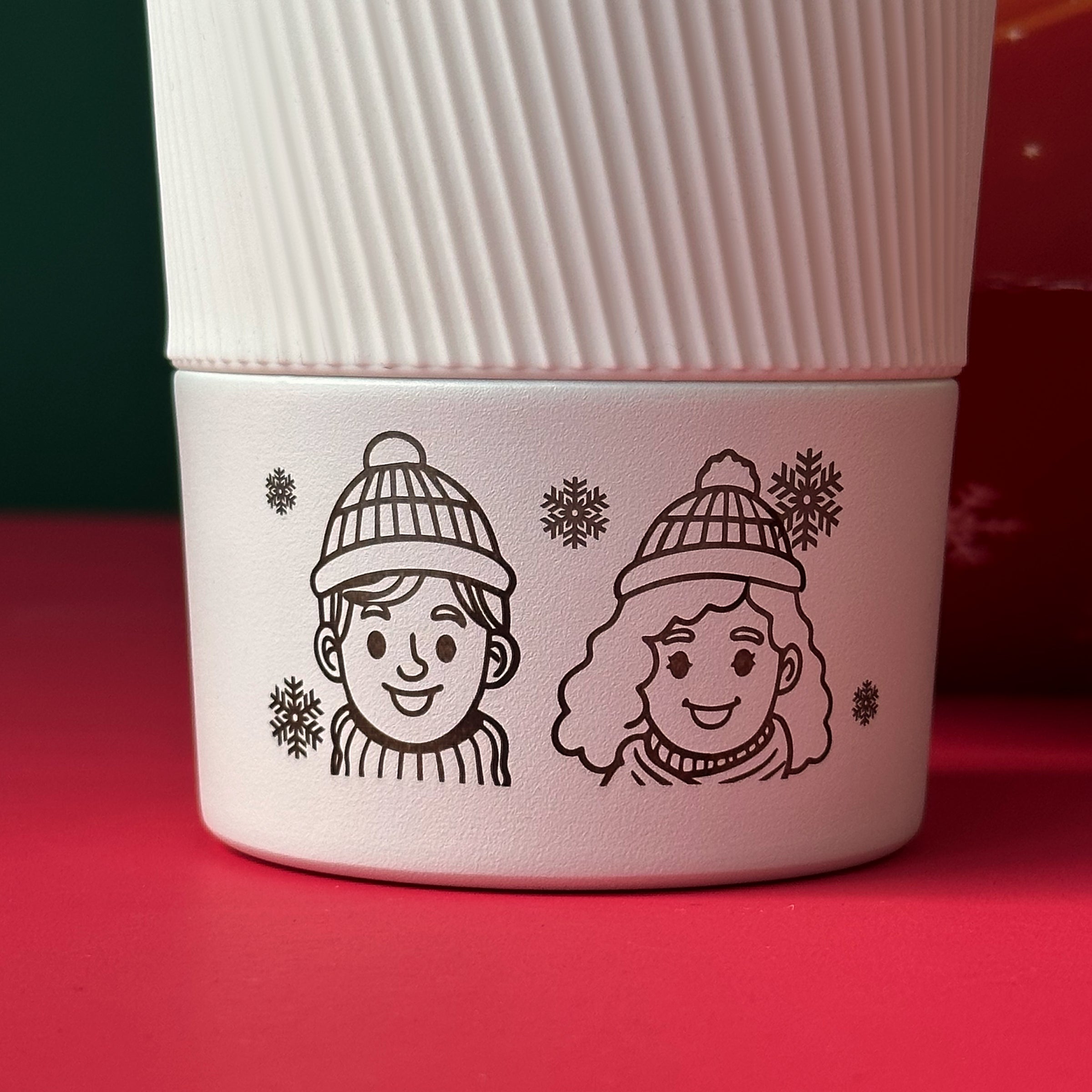 Christmas Couple Thermos Cup Set 2024 Couple Portrait Customization, Personalized Gifts, Exchange Gifts, Winter Coffee Travel Mugs, Romantic Gifts for Boyfriend and Girlfriend, Birthday Gifts