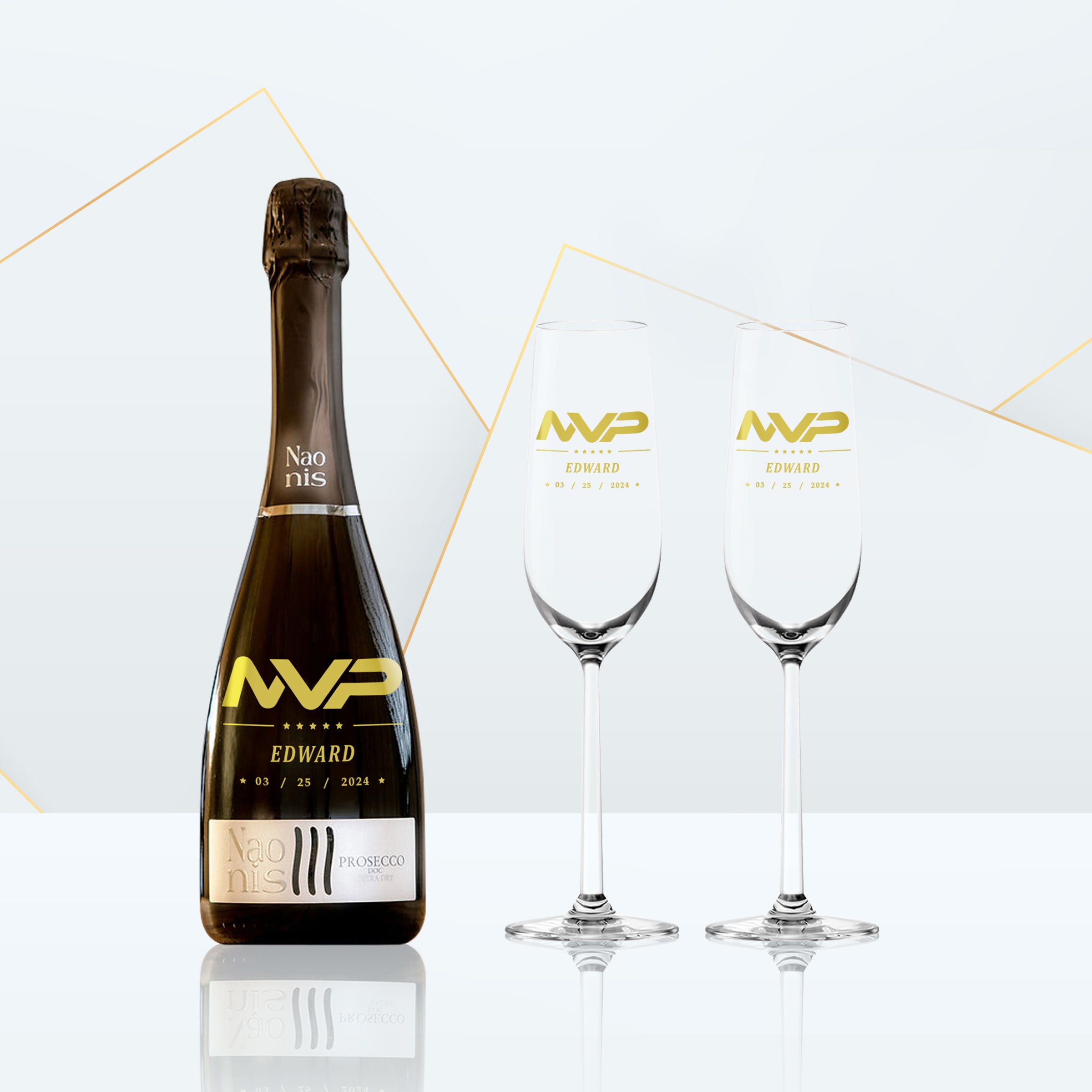 Naonis Prosecco Engraving Gifts (Birthday Gifts) Commemorative Gifts Customized Text Gifts