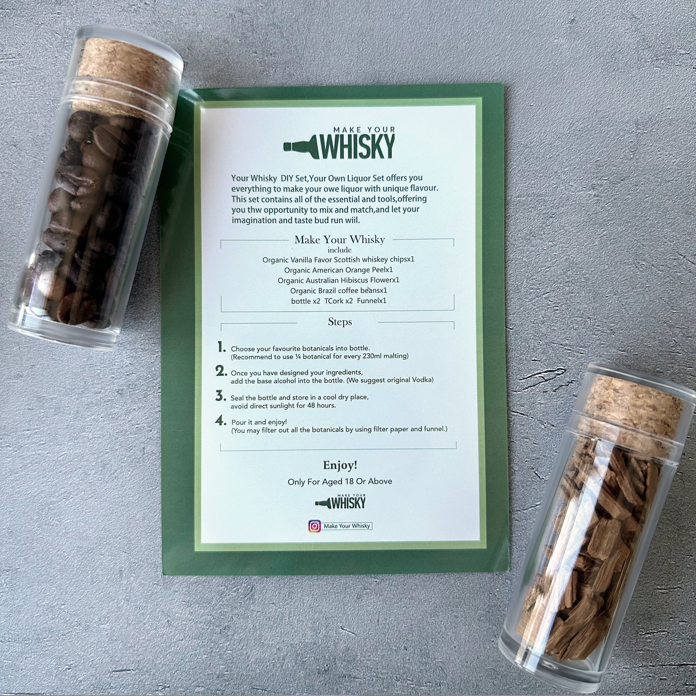 [Business DIY Whiskey Gift Box] Make Your Liquors Kit Home Edition - DIY homemade whiskey for your own taste, corporate client gifts, customized gift boxes, holiday gifts for dad and boyfriend, exchange gifts