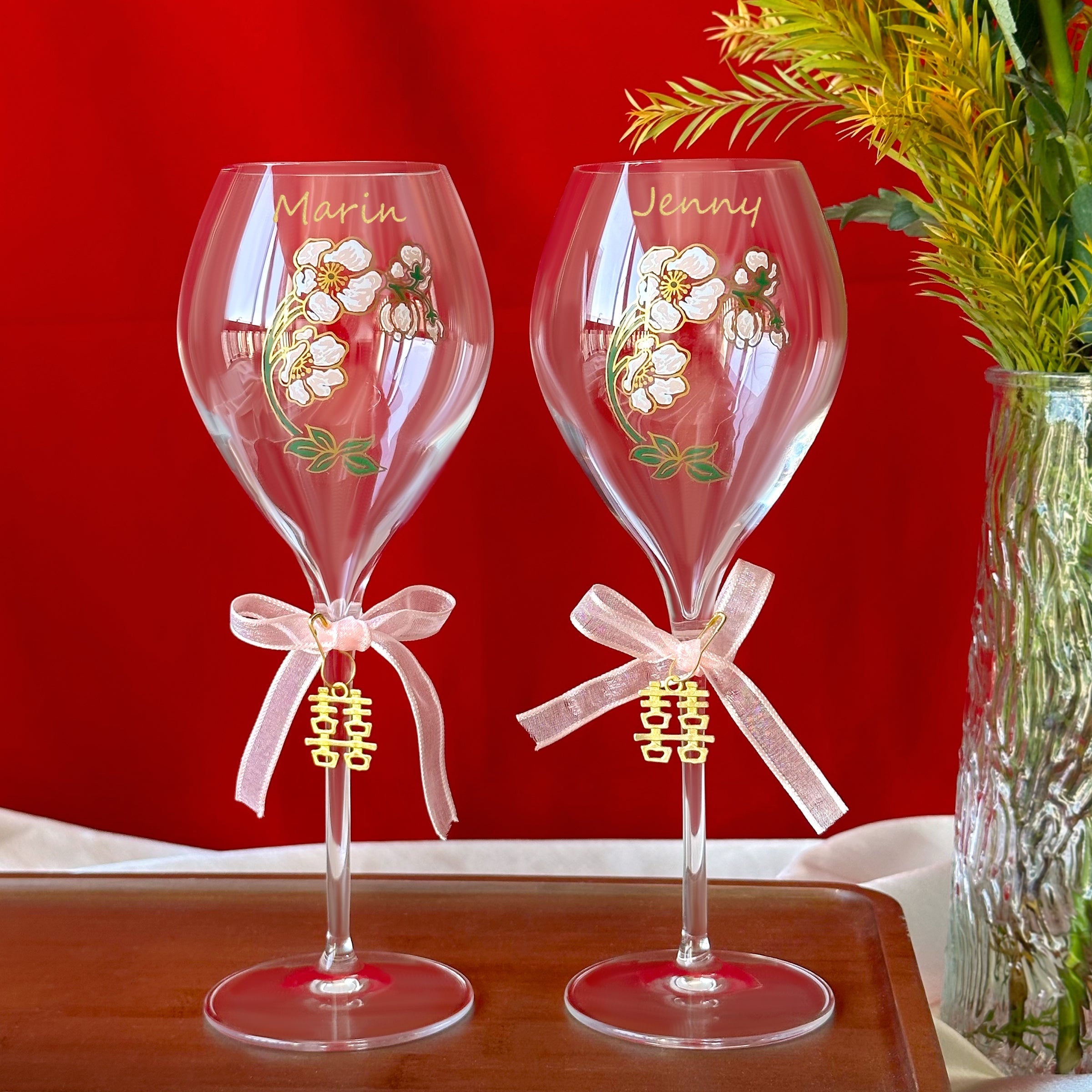 [Portrait Engraving] Perrier-Jouët Grand Brut Set - Wedding Gift, Customized Gift, Valentine's Day Gift, Wedding Gift for Newlyweds, Anniversary Gift for Bride and Groom, Congratulatory and Creative Gift - DY01-400