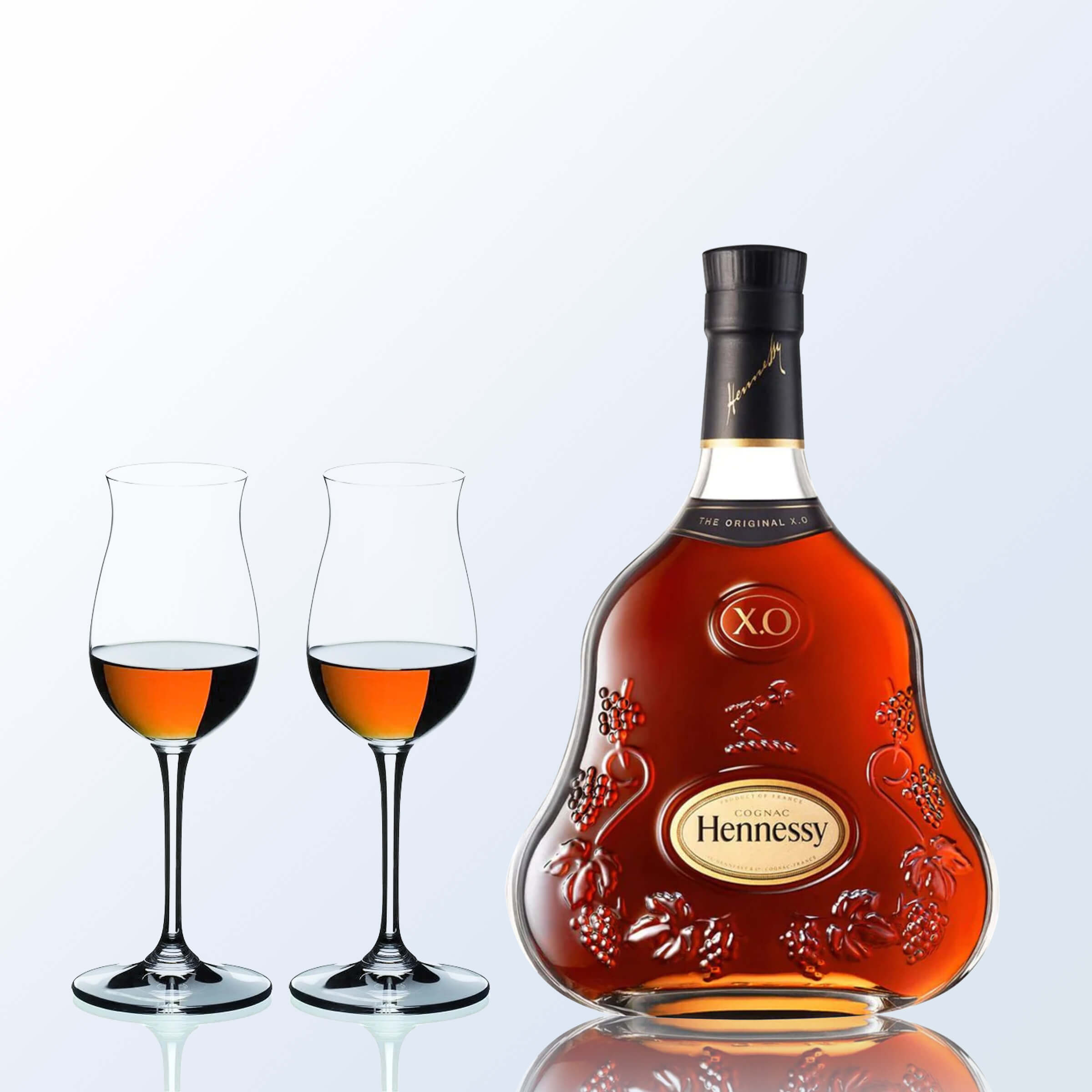 客製化禮物|Hennessy X.O with Engraving 軒尼詩X.O & Riedel 套裝禮物（人像雕刻）生日禮物 慶祝禮物 - Design Your Own Wine