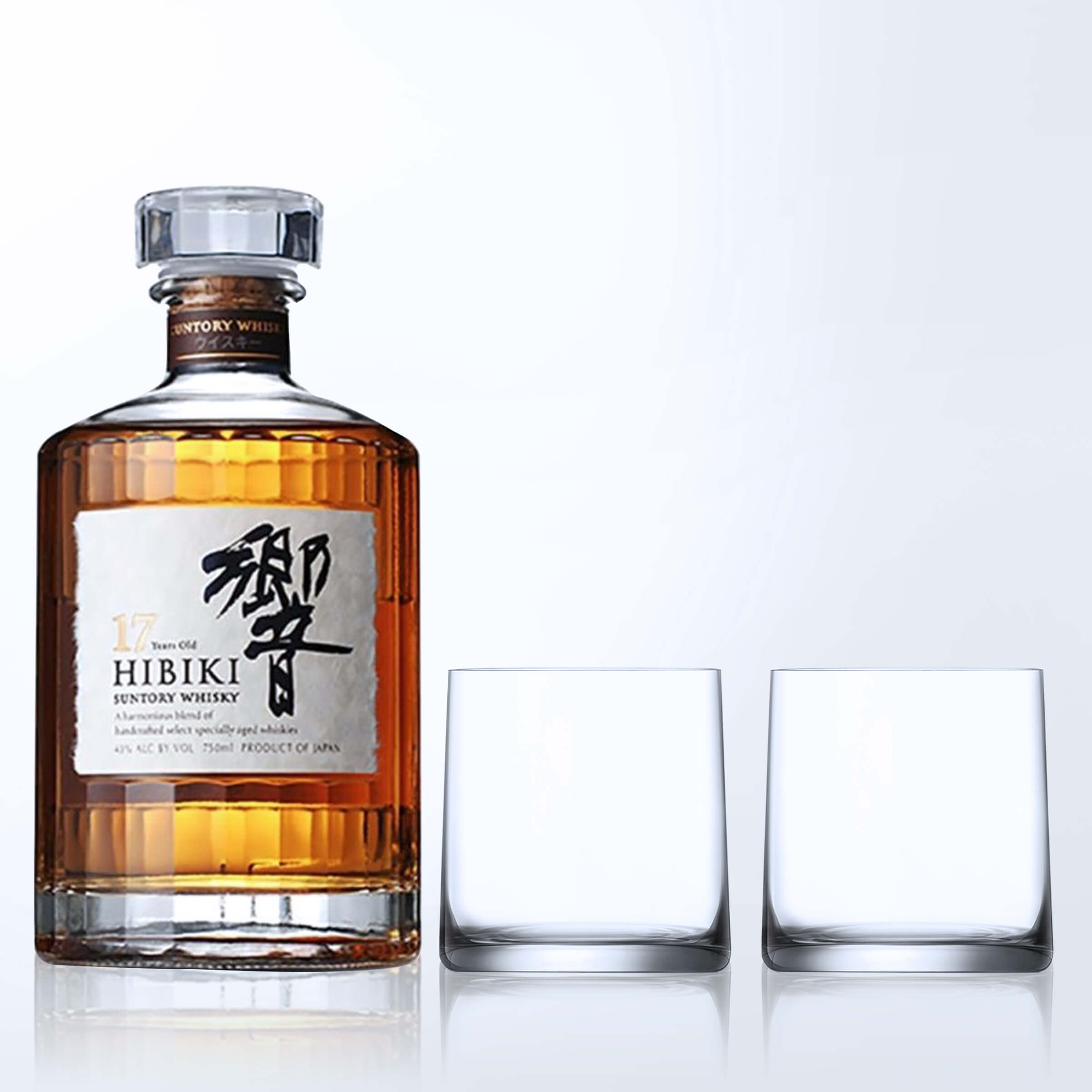Hibiki 17 Years Old & Bottega Whisky Glasses Gift Set with Engraving |嚮17威士忌&Bottega威士忌杯套裝(含文字人像雕刻) - Design Your Own Wine